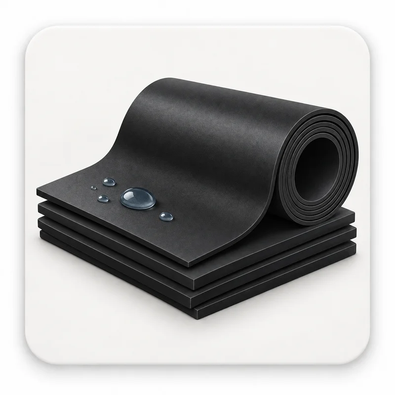 EPDM gumijas loksne 3 mm (1,2x10)