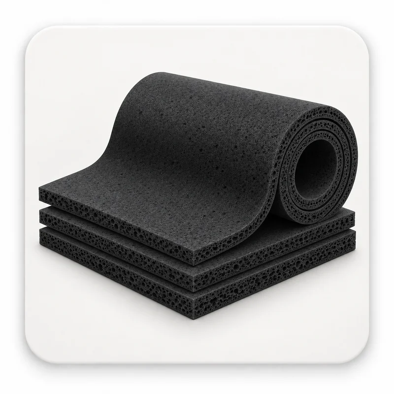 Porainā gumija EPDM 10 mm (1000x1000mm)